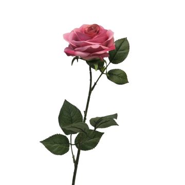 Rose artificielle KAILIN, rose vif, 65 cm, Ø 9 cm