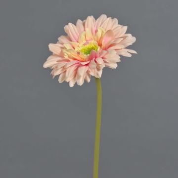 Fleur artificielle Gerbera QIUDONG, rose pêche, 50 cm, Ø 12 cm