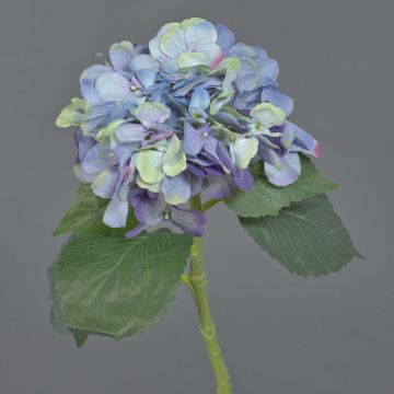 Fleur synthétique hortensia FUXIANG, bleu-lilas-vert, 50cm, Ø16cm Fleur synthétique hortensia FUXIANG, bleu-lilas-vert, 50cm, Ø16cm