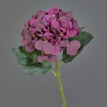 Fleur artificielle d'hortensia FUXIANG, violette, 50cm, Ø16cm