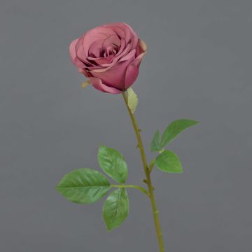 Rose artificielle RUYUN, mauve, 45 cm, Ø 8 cm