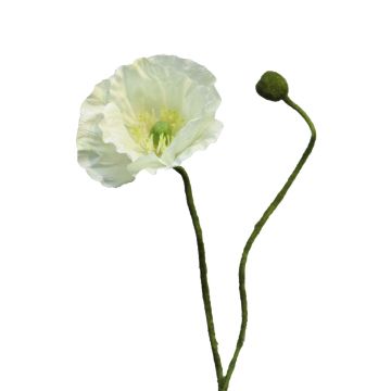 Fleur artificielle de pavot YILAN, blanche, 60 cm, Ø 12 cm Fleur artificielle de pavot YILAN, blanche, 60 cm, Ø 12 cm