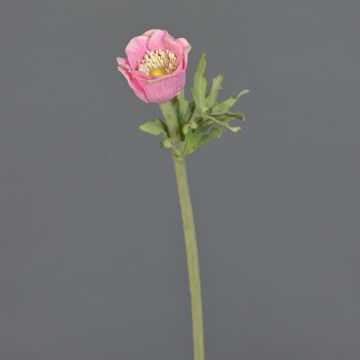 Fleur artificielle anémone BOYANG, rose, 35cm, Ø6cm