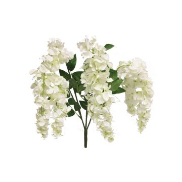 Branche décorative de glycine JIALAN, crème, 75 cm