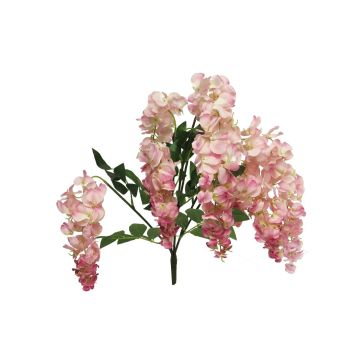 Branche décorative de glycine JIALAN, rose, 75 cm