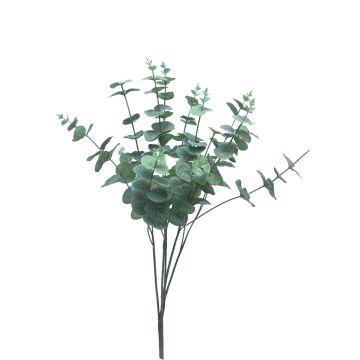 Plante artificielle « Eucalyptus » FENYU, tige, vert-blanc, 60 cm