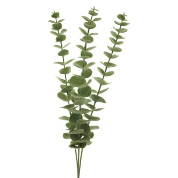 Branche artificielle d'eucalyptus XUAN, verte, 60 cm