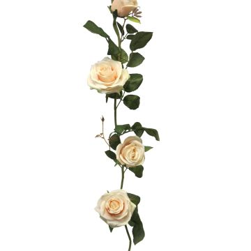 Guirlande de fleurs artificielles « Rose KAILIN », rose crème, 145 cm Guirlande de fleurs artificielles « Rose KAILIN », rose crème, 145 cm