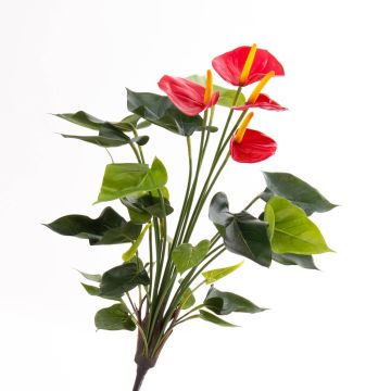 Plante fleurie artificielle Anthurium LORIE à planter, rouge, 55cm, 6x8cm Plante fleurie artificielle Anthurium LORIE à planter, rouge, 55cm, 6x8cm