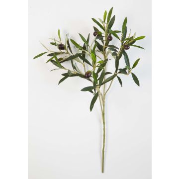 Branche d'olivier décorative KONSTANTINOS, fruits, diff. inflammable, 50cm Branche d'olivier décorative KONSTANTINOS, fruits, diff. inflammable, 50cm