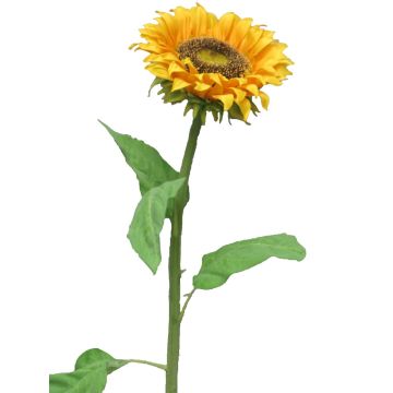 Fleur artificielle de tournesol HELINYU, jaune, 75 cm