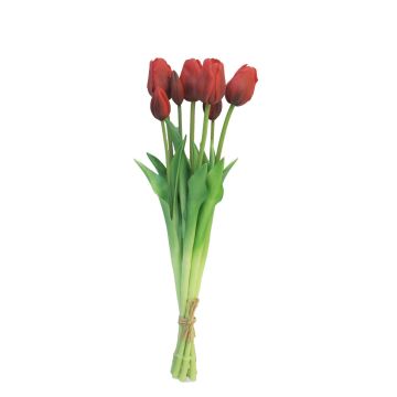 Bouquet de tulipes synthétiques LONA, rouge-noir, 45cm, Ø15cm Bouquet de tulipes synthétiques LONA, rouge-noir, 45cm, Ø15cm