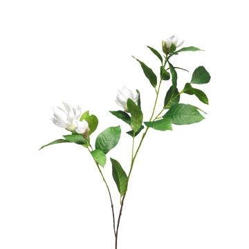 Branche de magnolia artificielle HUANER, blanche, 130 cm Branche de magnolia artificielle HUANER, blanche, 130 cm