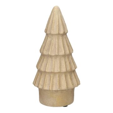 Sapin décoratif LOVRA, terre cuite, couleur sable, 20cm, Ø9,8cm Sapin décoratif LOVRA, terre cuite, couleur sable, 20cm, Ø9,8cm