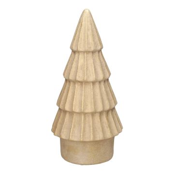 Sapin décoratif LOVRA, terre cuite, couleur sable, 29 cm, Ø 14 cm