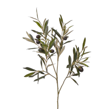 Branche d'olivier décorative LHAMIN avec fruits, 55cm Branche d'olivier décorative LHAMIN avec fruits, 55cm