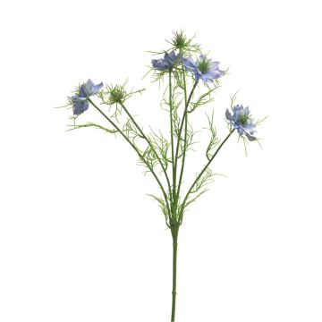 Branche artificielle de cumin noir TIANKE, bleue, 65cm, Ø7-8cm