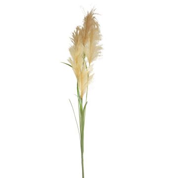 Branche artificielle d'herbe de la pampa LINEN avec panicules, beige-marron, 145cm Branche artificielle d'herbe de la pampa LINEN avec panicules, beige-marron, 145cm
