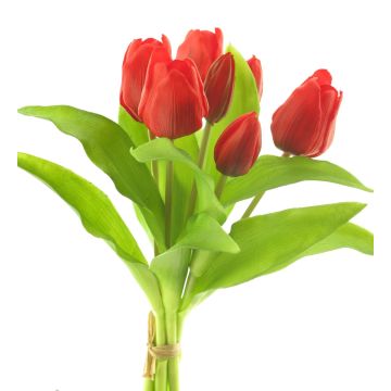 Bouquet de tulipes artificielles LONA, rouge et noir, 30cm Bouquet de tulipes artificielles LONA, rouge et noir, 30cm