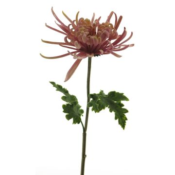Fleur décorative chrysanthème rose-lavande YASULI, 70cm, Ø18cm