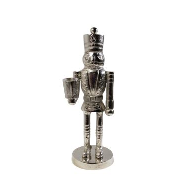 Figurine décorative Casse-noisette RUNAR, argent, 11,5x11x30cm Figurine décorative Casse-noisette RUNAR, argent, 11,5x11x30cm