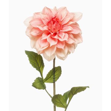 Fleur artificielle dahlia REFOLG, couleur pêche, 70cm