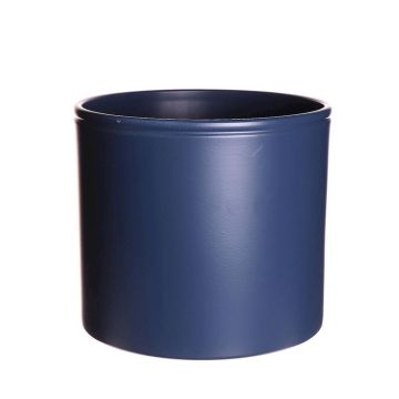Pot de fleurs en céramique ALCHIBA, bleu indigo mat, 25,7cm, Ø27,8cm Pot de fleurs en céramique ALCHIBA, bleu indigo mat, 25,7cm, Ø27,8cm