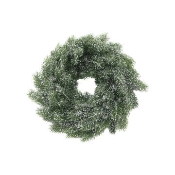 Couronne de sapin artificielle MILTON, neige, blanc, Ø45cm