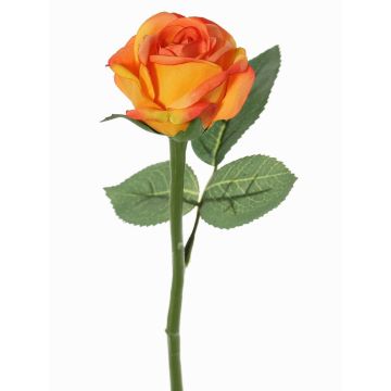 Fleur synthétique rose GABI, orange, 30cm, Ø6cm Fleur synthétique rose GABI, orange, 30cm, Ø6cm