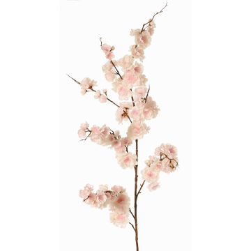 Cerisier ornemental japonais artificiel ZORYA avec fleurs, rose-crème, 125cm