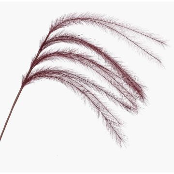 Branche décorative en panic à plumes LUMINIA, rouge bordeaux, 135cm