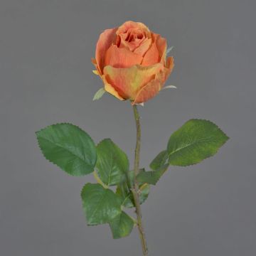 Fleur artificielle Rose POPI, orange-rose, 55 cm, Ø 7 cm Fleur artificielle Rose POPI, orange-rose, 55 cm, Ø 7 cm