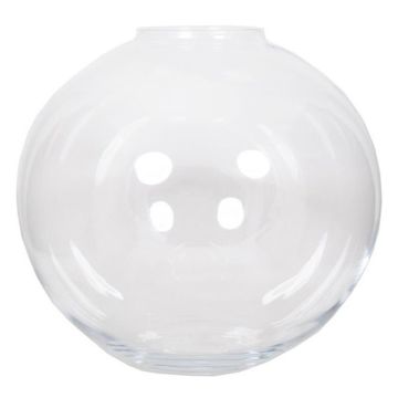 Vase boule en verre GIANIS, transparent, 36cm, Ø39cm