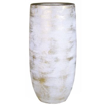 Vase en céramique AETIOS, dégradé, blanc-doré, 35cm, Ø18cm Vase en céramique AETIOS, dégradé, blanc-doré, 35cm, Ø18cm