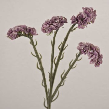 Fleur artificielle lavande de mer AYISHA, aspect séché, violet clair, 65cm, 3,5x6cm