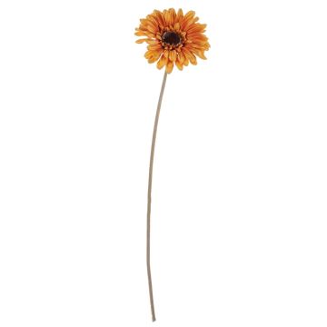 Fleur décorative Gerbera TUNGUSKA, aspect sec, orange, 50cm Fleur décorative Gerbera TUNGUSKA, aspect sec, orange, 50cm