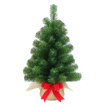 Sapin de Noël artificiel WARSCHAU, sac en jute naturel, 60cm, Ø40cm Sapin de Noël artificiel WARSCHAU, sac en jute naturel, 60cm, Ø40cm