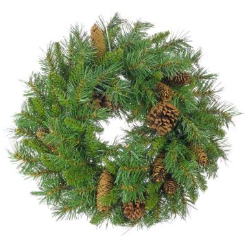 Couronne de sapin décorative ALFRED, crossdoor, diff. inflammable, Ø50cm