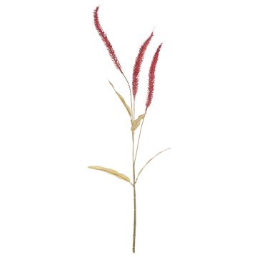 Herbe artificielle Branche de liriope JELIKANTA avec des panicules, rouge bourgogne, 75cm