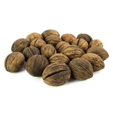 Set de petites boules de mintolla KARABO, beige-marron, 20 pieces, 5 x 6 cm