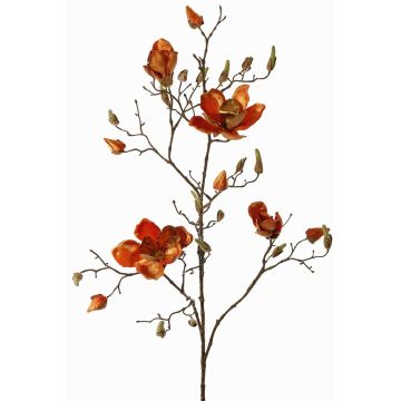 Branche de magnolia en tissu JACKA, orange, 105cm Branche de magnolia en tissu JACKA, orange, 105cm