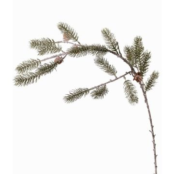 Rameau décoratif de sapin ORVILOS avec pommes de pin, vert-blanc, 85cm Rameau décoratif de sapin ORVILOS avec pommes de pin, vert-blanc, 85cm