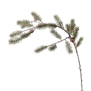 Rameau décoratif de sapin ORVILOS avec pommes de pin, vert-blanc, 85cm Rameau décoratif de sapin ORVILOS avec pommes de pin, vert-blanc, 85cm