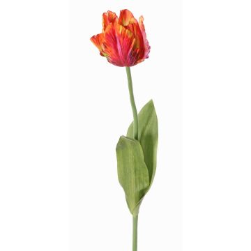 Fleur en tissu Tulipe perroquet UAKARI, rouge-fuchsia-orange-vert, 65cm, Ø6cm Fleur en tissu Tulipe perroquet UAKARI, rouge-fuchsia-orange-vert, 65cm, Ø6cm