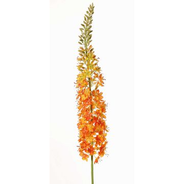 Grande fleur synthétique bougie des steppes SELINA, orange, 130cm, Ø9cm
