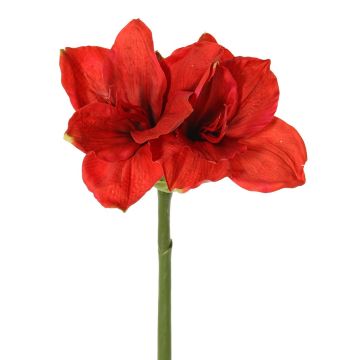 Amaryllis synthétique NARWELA, rouge, 70cm, Ø10-13cm