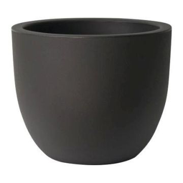 Cache-pot rond ETRION en plastique, noir, 61 cm, Ø 74 cm