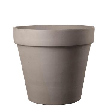 Pot de fleurs en terre cuite NUVENS, taupe, 54cm, Ø60cm