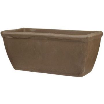 Jardinière MUKIL en terre cuite, marron, 39 x 18 x 17 cm Jardinière MUKIL en terre cuite, marron, 39 x 18 x 17 cm