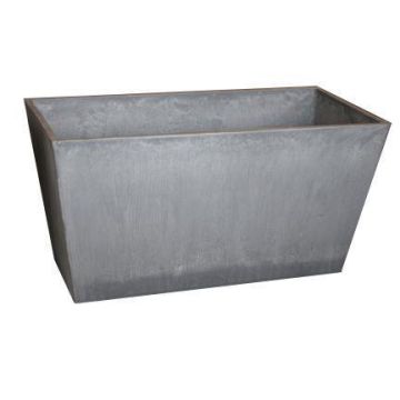 Jardinière ANDIF en béton de bois, grise, 100 x 32 x 49 cm Jardinière ANDIF en béton de bois, grise, 100 x 32 x 49 cm